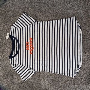 Old Navy shirt sleeve stripe graphic shirt small women's